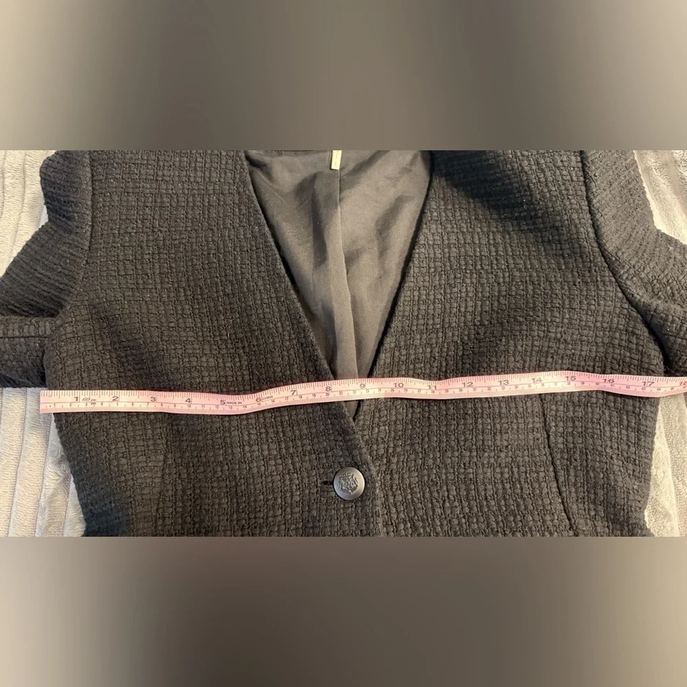 Maje Black Cotton-Tweed Blazer - Picture 11 of 13